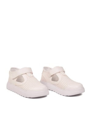 Beyaz Cırtlı Ortopedik Unisex Çocuk Sandalet Arz 3000 F