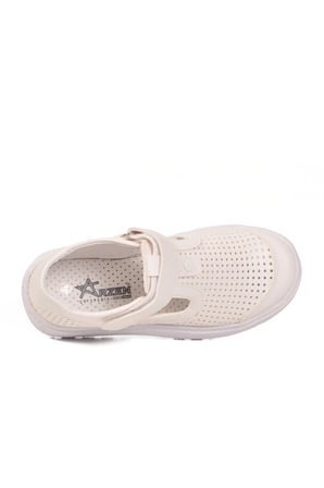 Beyaz Cırtlı Ortopedik Unisex Çocuk Sandalet Arz 3000 F