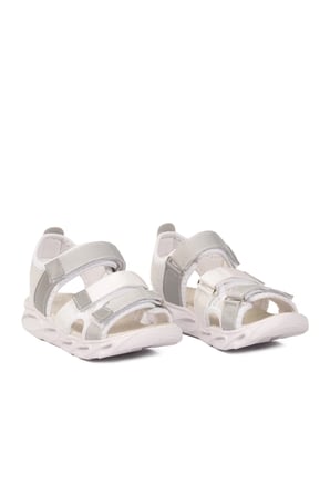 Beyaz Cırtlı Ortopedik Erkek Çocuk Sandalet 26A44 F