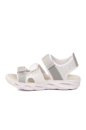 Beyaz Cırtlı Ortopedik Erkek Çocuk Sandalet 26A44 F