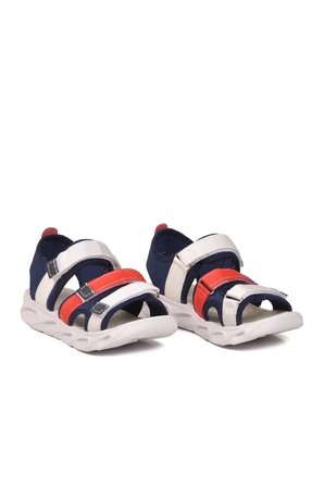 Laci-Beyaz-Kırmızı Cırtlı Ortopedik Erkek Çocuk Sandalet 26A44 F