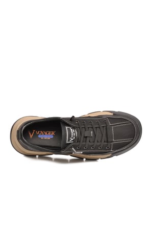 Siyah Nefes Alan Memory Foam Erkek Günlük Spor Ayakkabı Hafif Fileli Sneaker E332 M
