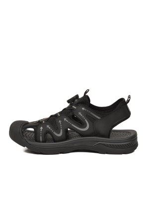 Erkek Outdoor Trekking Sandalet Nefes Alabilen Yapı Misina Bağcık Siyah E339 M