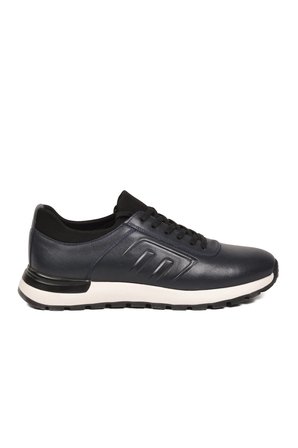 Erkek Lacivert Hakiki Deri Casual Ayakkabı Bağcıklı Rahat Konfor Tabanlı Sneaker M294 M