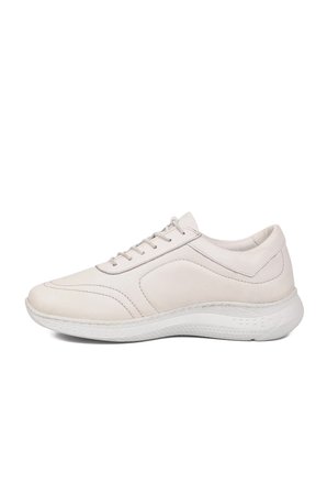 Beyaz Hakiki Deri Hafızalı Taban Lastik Bağcıklı Kadın Casual Ayakkabı Sneaker 8439 Z