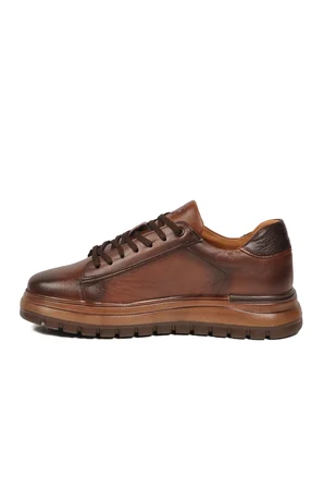 Taba Hakiki Deri Hafızalı Taban Erkek Casual Ayakkabı Sneaker M387 M