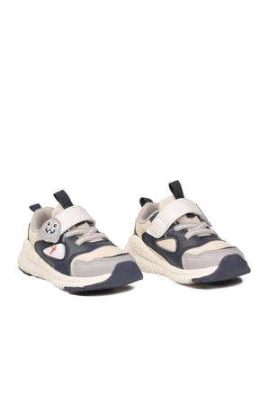 Lacivert Cırtlı Desenli Anatomik Bebek Spor Ayakkabı Sneaker Dorian İA