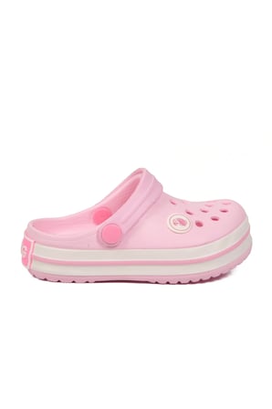 Pembe-Pembe Eva Hafif Unisex Çocuk Sabo Terlik 214 F
