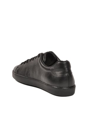 Siyah Floter Büyük Numara Hakiki Deri Erkek Casual Ayakkabı Sneaker 751M21 M