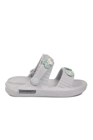 Hafif Rahat Yumuşa Tabanlı Aksesuarlı Işıklı Buz Unisex Çocuk Terlik 4592 B-P