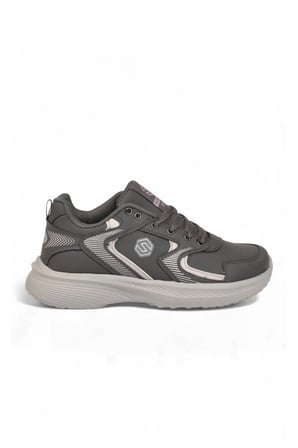 Bağcıklı Hafif Rahat Füme Unisex Yürüyüş ve Spor Ayakkabı Sneaker 2032 G