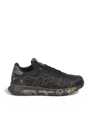 Siyah Bağcıklı Rahat Memory Foam Taban Erkek Yürüyüş ve Spor Ayakkabı Sneaker 2444 Cilt