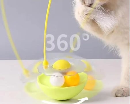 Kedi Nanesi Yalama Toplu Hacı Yatmaz Tüylü İnteraktif Kedi Oyuncağı