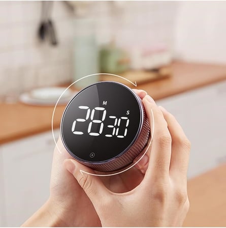 Mutfak ve Ders İçin Dijital Zamanlayıcı, LED Ekranlı, Mıknatıslı, Kronometre, Alarm, Geri Sayım