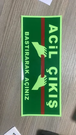 Acil Çıkış Kapı Etiketi STİCKER