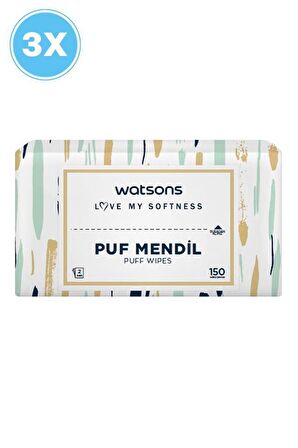 WATSONS PUF MENDİL 150S X3 ADET