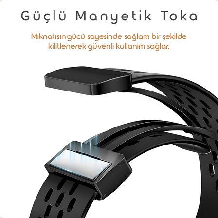 Huawei Watch Fit 4/4 Pro/Fit 3 ile Uyumlu Active Air Loop Kordon Manyetik Kilit Mekanizmalı Nefes Alabilirlik Sağlayan Delikli Doku Deformasyona Karşı Dayanıklı Yedek Fit 4 Kayışı