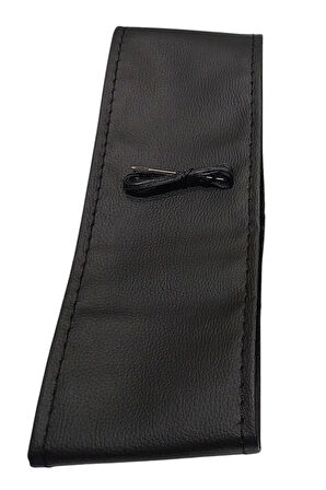 Hyundai Accent (1994-2012) Uyumlu Direksiyon Kılıfı Dikmeli Siyah Deri/Siyah Dikişli