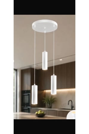 DEKORATİF 3 LÜ OTURMA-GİYİNME ODASI METAL SARKIT 23 CM TEXTURE SİYAH-BEYAZ GÜNIŞIĞI AMPULLÜ