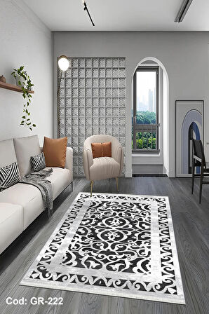 Pamuk Dokuma Taban Kaymaz Yıkanabilir Klasik Desenli  Salon Halısı Mutfak Halısı Koridor Halısı