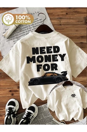 Need Money For Porsche Detail Oversize Unisex T-Shirt