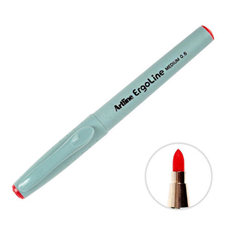 Artline 3600 Ergoline Yazı Kalemi 0,6 mm Kırmızı
