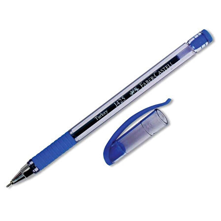 Faber Castell 1425 İğne Uçlu Tükenmez Kalem 0.7 mm Mavi
