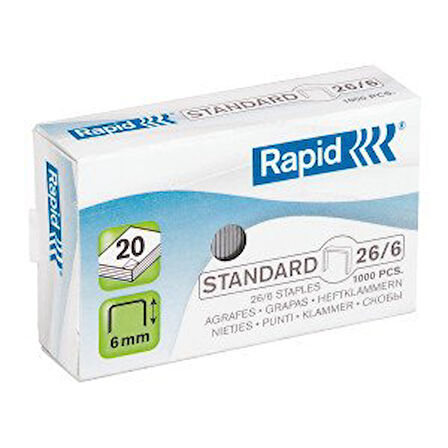 RAPİD ZIMBA TELİ NO:26/6 STANDART 1m