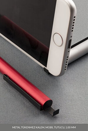 LATON SİLEA METAL TÜKENMEZ KALEM MOBİL TELEFON TUTUCU UÇ BOYUTU 1.00mm SİYAH