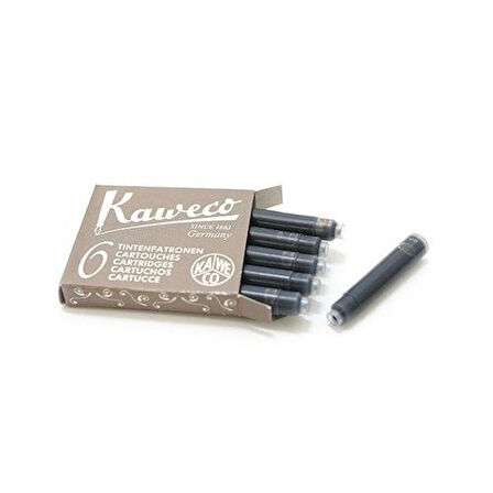 KAWECO 259 DOLMA KALEM KARTUŞU KAHVE 6LI