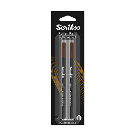 SCRİKSS RR7202A ROLLER KALEM YEDEĞİ SİYAH 2Lİ BLİSTER