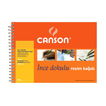 CANSON 1557 RESİM DEFTERİ 25x35 15 YAPRAK 120gr