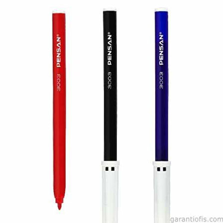 Pensan 3003 Keçeli Kalem Siyah (10 lu Paket)