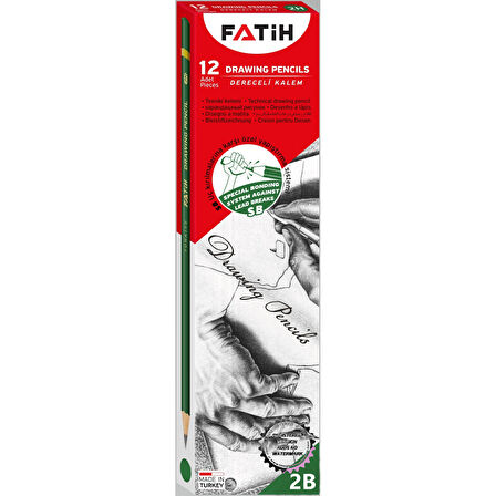 Fatih 2B Dereceli Kurşun Kalem (12 li Paket)