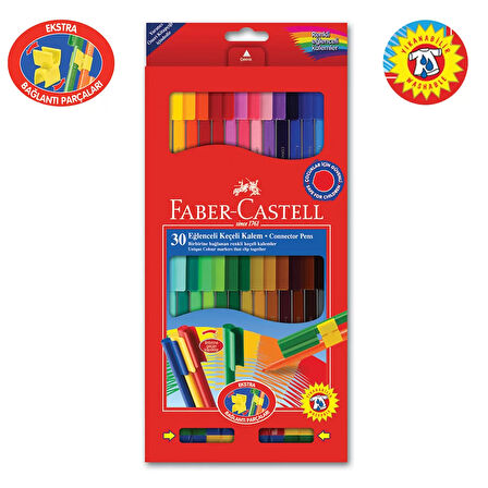 Faber Castell Eğlenceli Keçeli Kalem 30 Renk