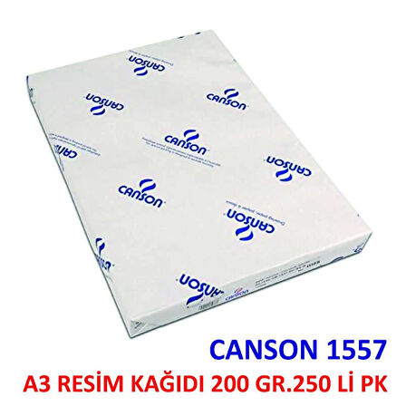 CANSON 1557 A3 RESİM KAĞIDI 200 GR.250 Lİ PK 2041121511