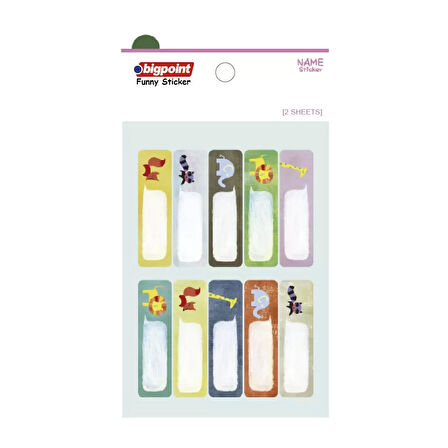 Bigpoint Sticker School Hayvanlar 2 Yaprak