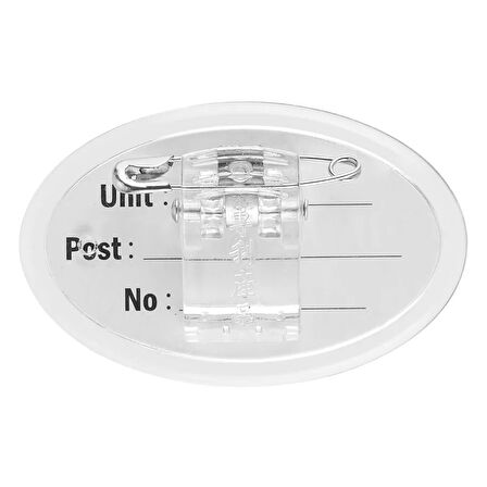 Bigpoint Akrilik İsimlik Oval Şeffaf