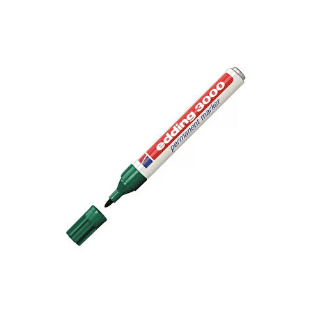 Edding Ed-3000 Permanent Markör Yuvarlak Uçlu Yeşil