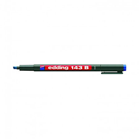 Edding 143 B Permanent Kalem 1-3 mm Kesik Uç Mavi