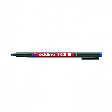 Edding 143 B Permanent Kalem 1-3 mm Kesik Uç Mavi
