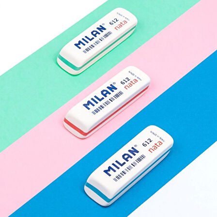 MILAN CPM612 NATA® YUMUŞAK PLASTİK SİLGİ - 12ADET