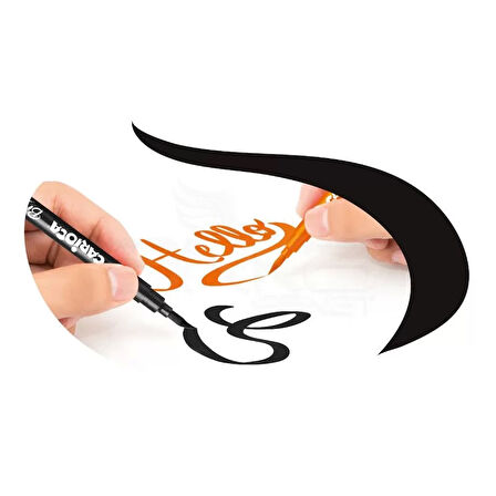 Carioca Süper Brush Fırça Uçlu Keçeli Kalem Seti 10 Renk 42937