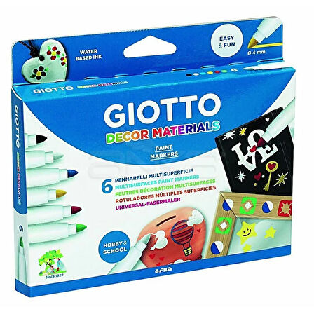 Giotto Decor Materials Keçeli Kalem 6lı 453300