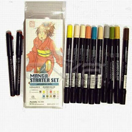 Zig Manga Kalem Seti-Starter Set Japanese Girl