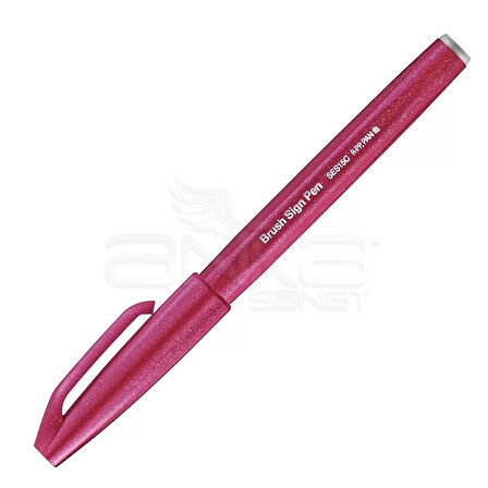 Pentel Brush Sign Pen Fırça Uçlu Kalem Burgundy