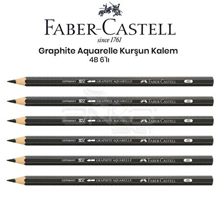 Faber Castell Graphite Aquarelle Kurşun Kalem 4B 6lı