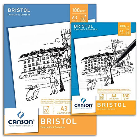 Canson Bristol Pad Bristol Çizim Defteri 180g 20 Yaprak