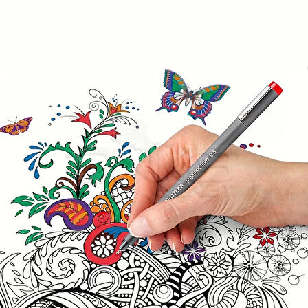 Staedtler 6 Pigment Liner Karışık Renk 0.5mm 6lı Set