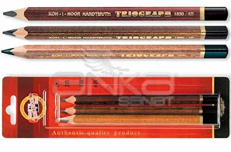 Koh-i-Noor Grafit Kalem Seti Triograph 3lü (2B-4B-6B)